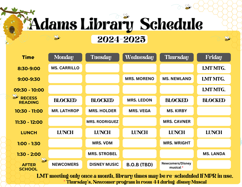 SCHEDULE